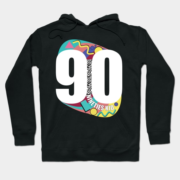 90s Kid - Vintage Nineties Kid Merch Hoodie by WaltTheAdobeGuy